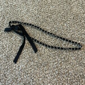 New York & Company Black and Silver Belt